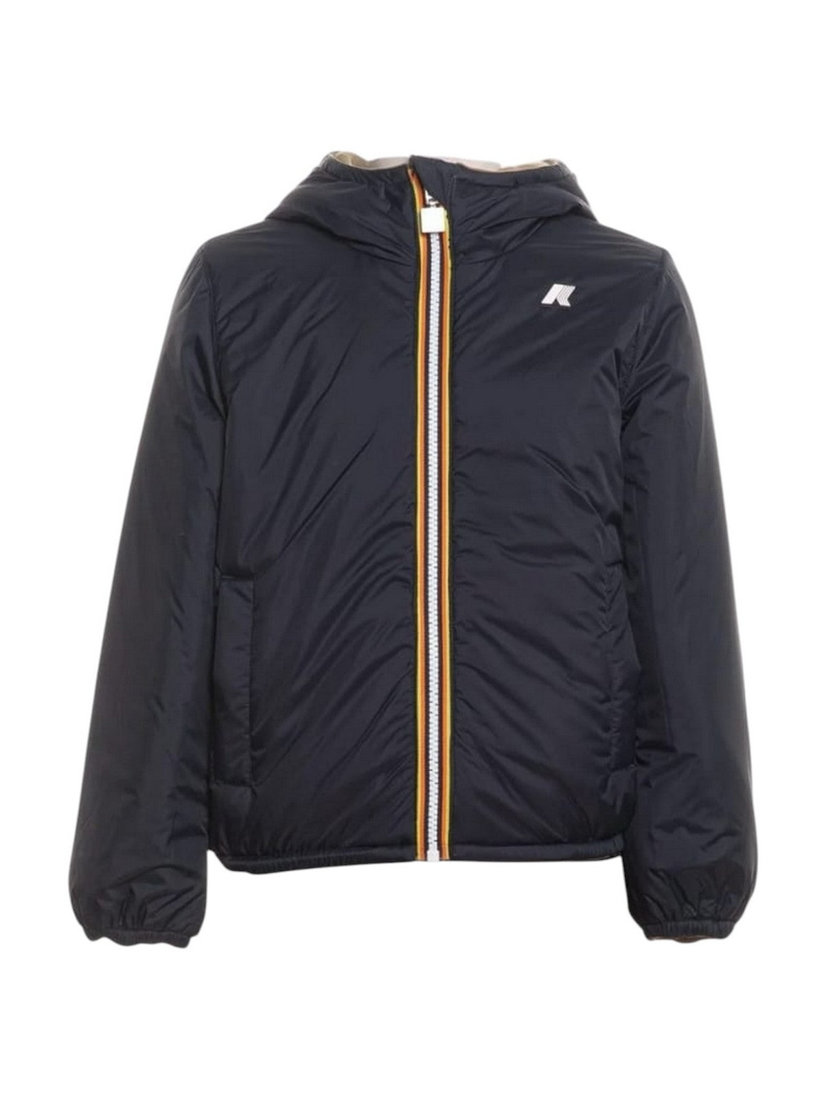 K-WAY KIDS Felpa Bambini e ragazzi P. JACK SPACER NYLON DOUBLE Green Army - Blue De - K8161BW D07 gioboutiqueweb