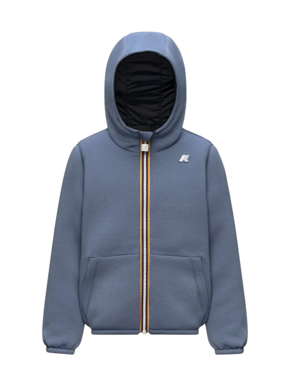 K-WAY KIDS Felpa Bambini e ragazzi P. JACK SPACER NYLON DOUBLE Blue Wild - Black Pu - K8161BW DCI gioboutiqueweb