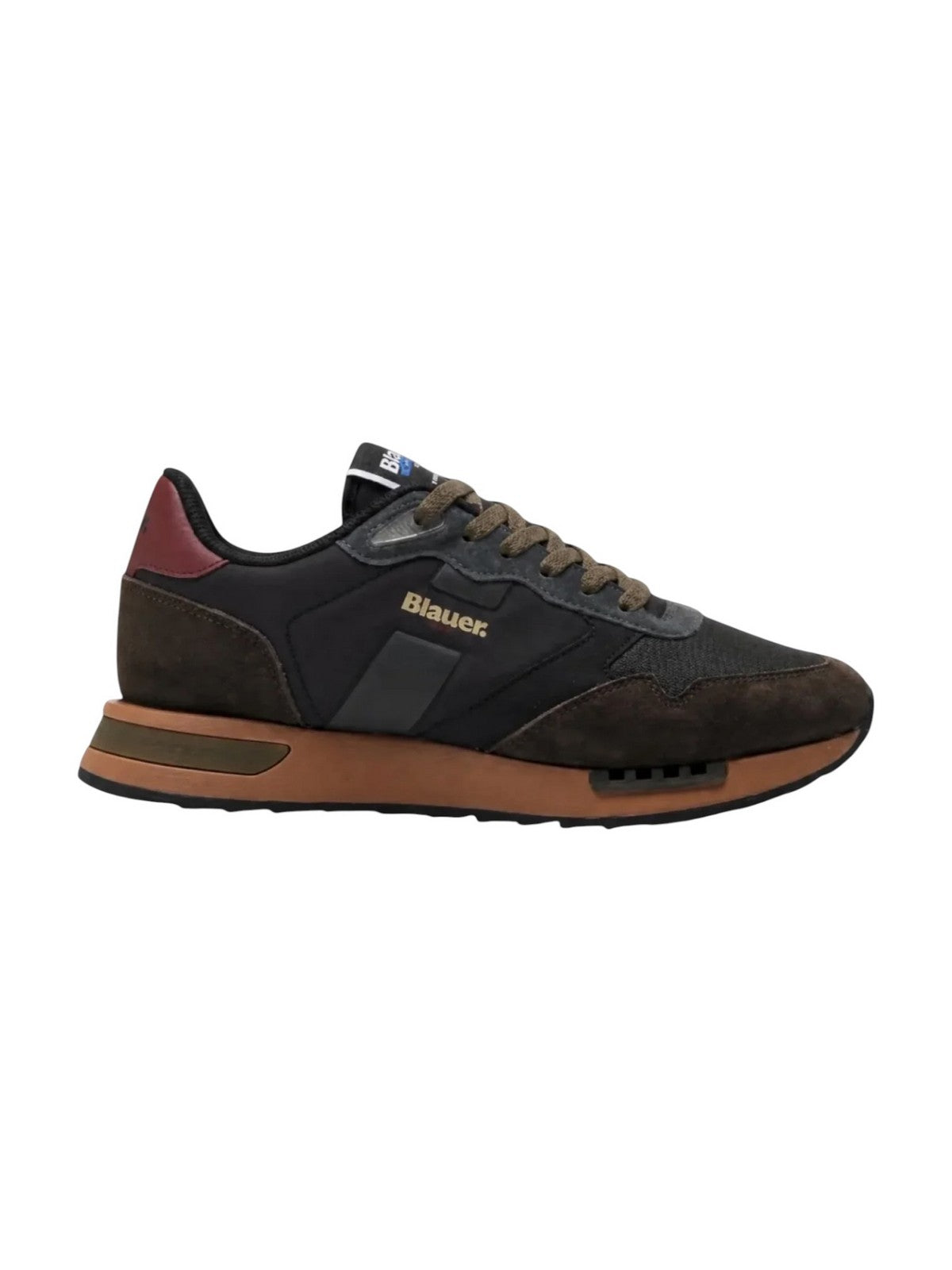 BLAUER Sneaker Uomo RYDER BLACK/BROWN - F6RYDER01/NYN BLK/BRW