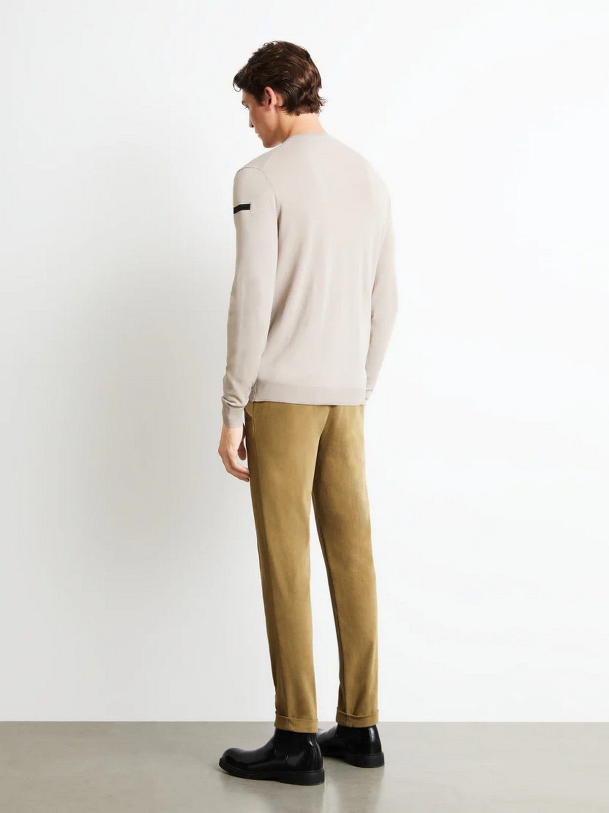 RRD Maglione Uomo maxell round knit WHITE SAND - W26158 85