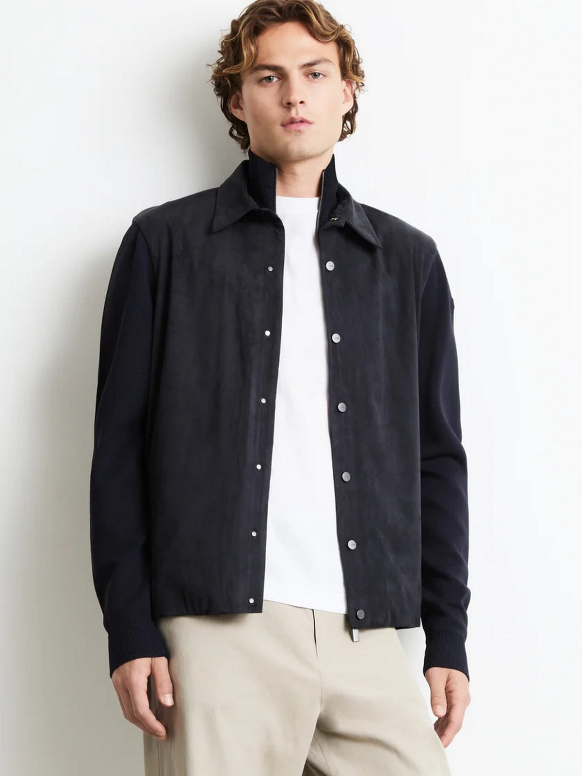 RRD Camicia Uomo nabucco max overshirt soft knit BLUE BLACK - W26166 60