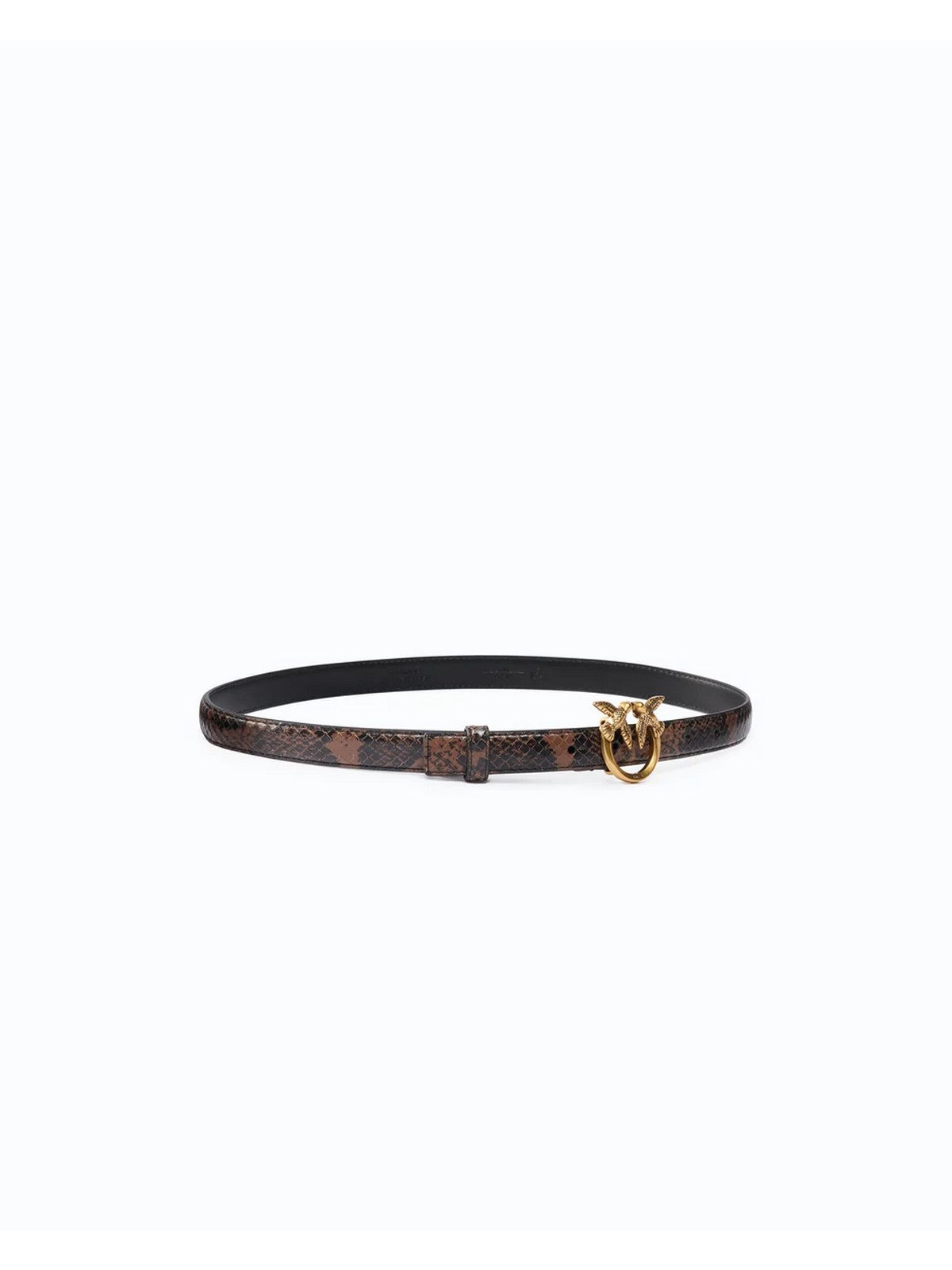 PINKO Cintura Donna LOVE BERRY H2 BELT.LOW PYTHON ROCCIA/MARRONE-ANTIQUE GOLD - 100143-A3E5 M16Q
