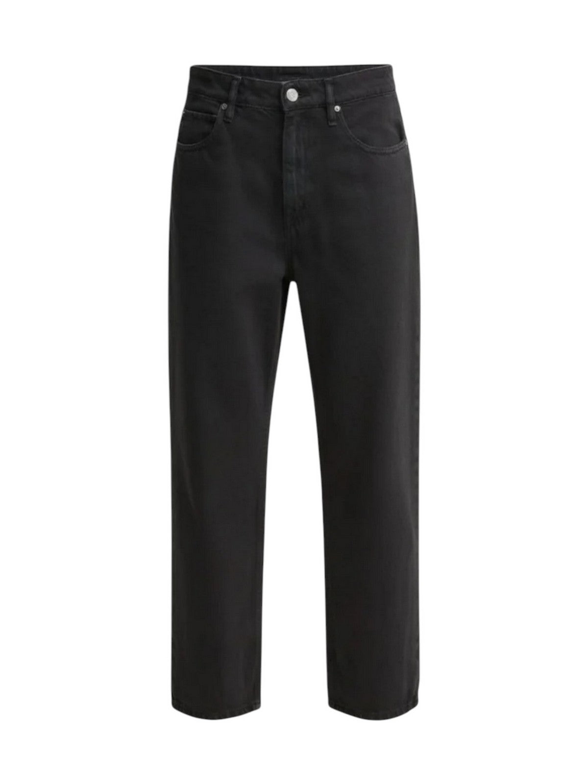 PINKO Pantalone Donna ESTELLE EGG BULL FISSO WASHED NERO LIMOUSINE - 103857-A3KU Z99