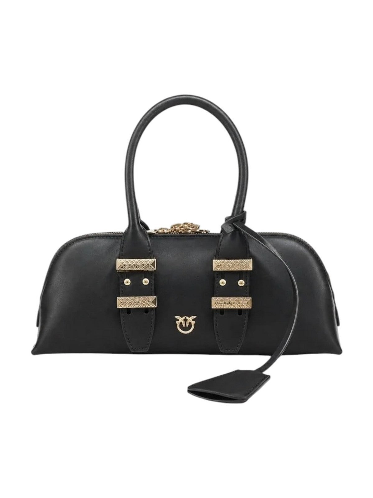 PINKO Borsa Donna BOWLING BAG HORIZONTAL CLOUD L DARK BROWN-GOLD - 105334-A3LO L64Y