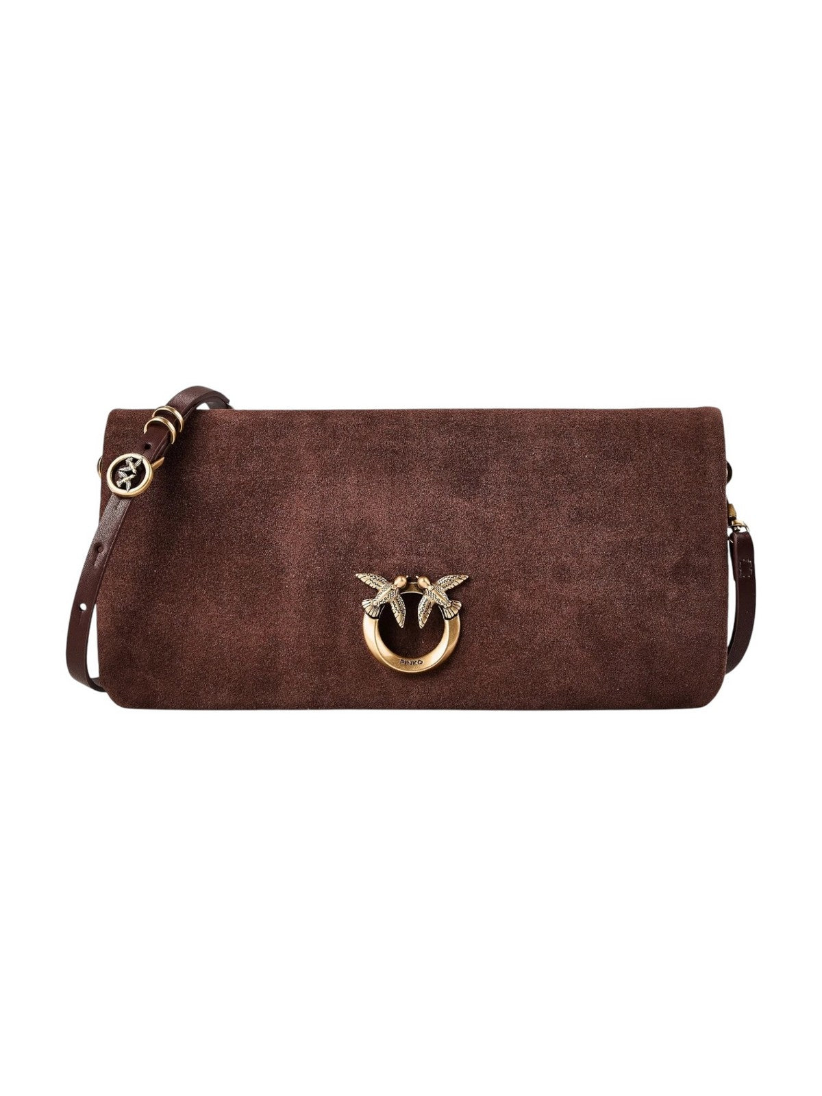 PINKO Borsa Donna CLICK SOFT HORIZONTAL CLASSIC CASTANO INTENSO-ANTIQUE GOLD - 106022-A0F6 L88Q
