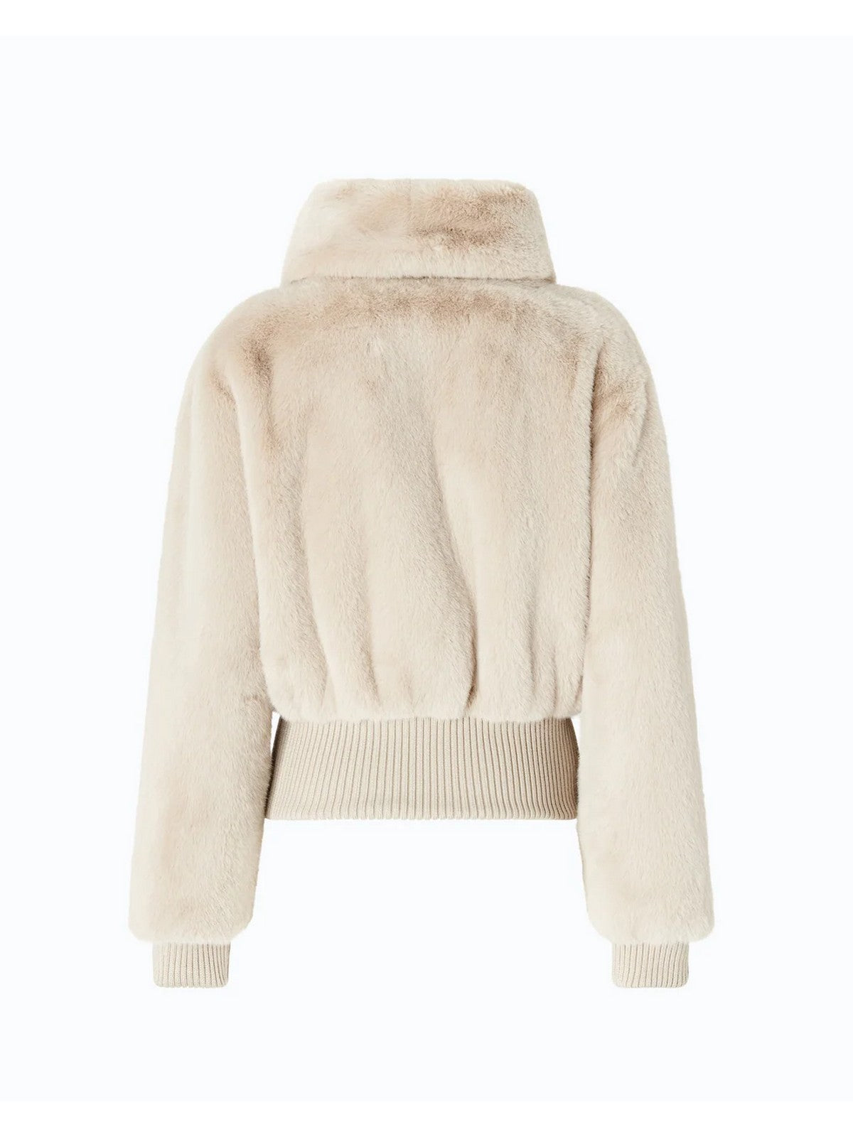 PINKO Simil Pelliccia Donna BAGELS BOMBER ASPEN ASPETTO VI BEIGE-GIORNO PIOVOSO - 107040-A3E7 C32