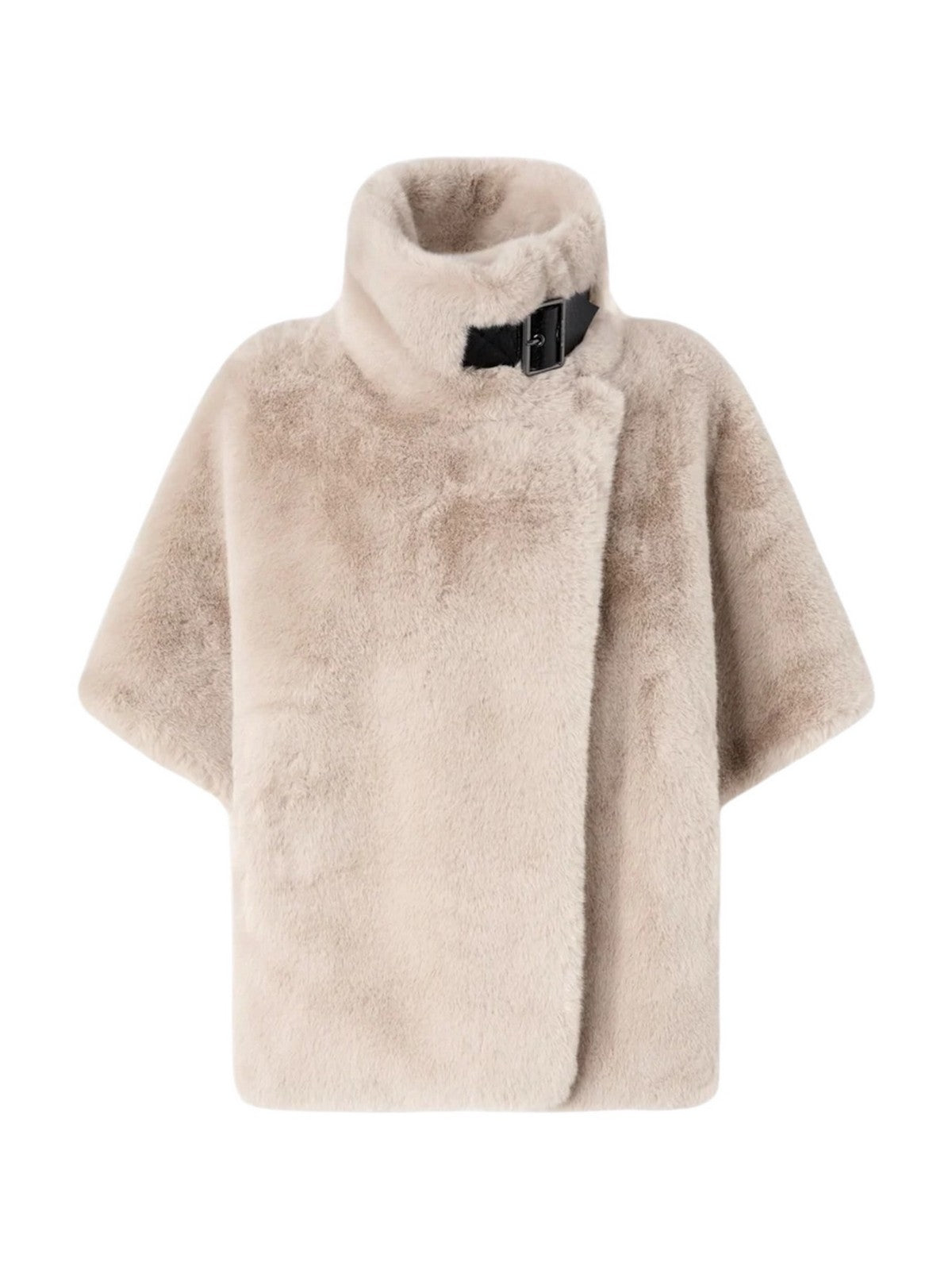 PINKO Simil Pelliccia Donna NEW COMODINO CAPPA ASPEN ASPET BEIGE-GIORNO PIOVOSO - 107043-A3E7 C32