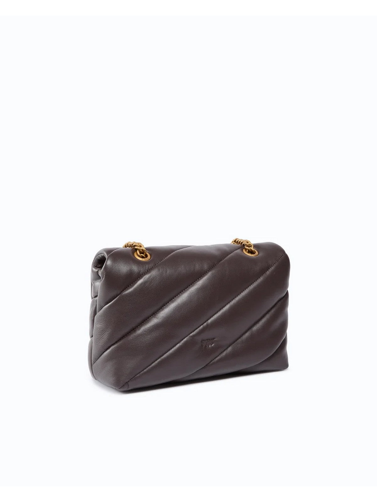 PINKO Borsa Donna PUFF CLASSIC NEW BUCKLE SHEEP MARRONE MARASCA-ANTIQUE GOLD - 107057-A0F2 M12Q
