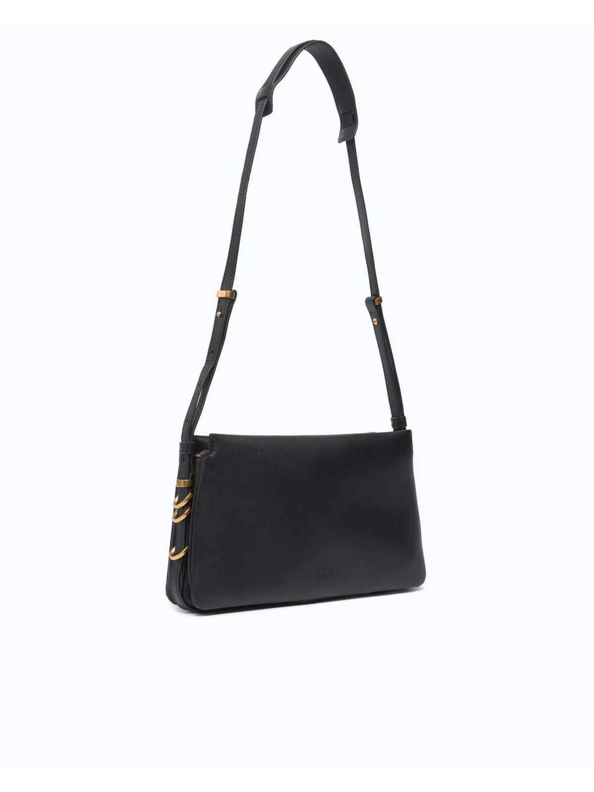 PINKO Borsa Donna TRIPLET MINI+STUDS VITELLO MOR NERO-ANTIQUE GOLD - 107063-A0QO Z99Q