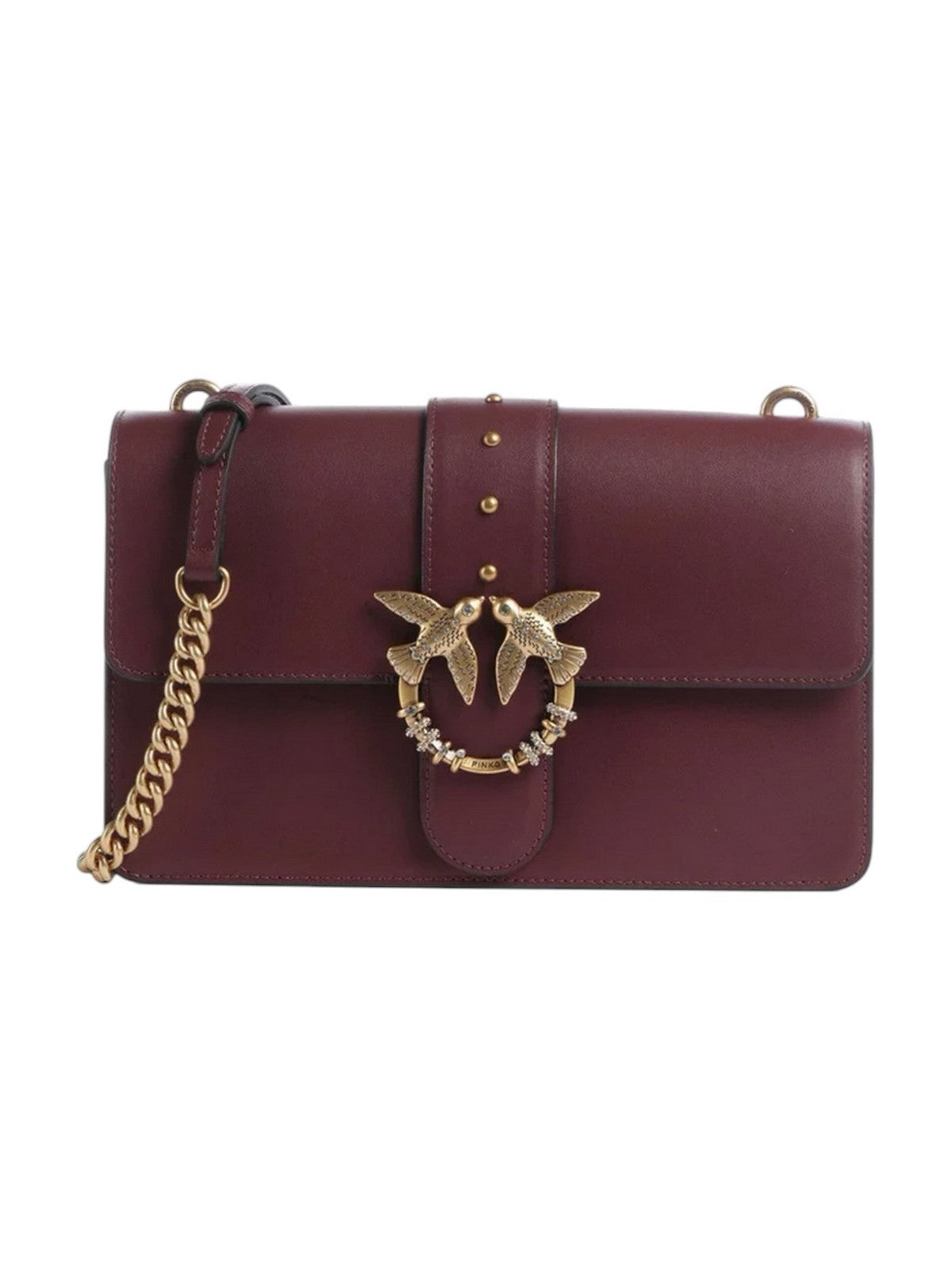PINKO Borsa Donna LOVE ONE CLASSIC NEW BUCKLE VI RIBES INTENSO-ANTIQUE GOLD - 107070-A0F1 WW5Q