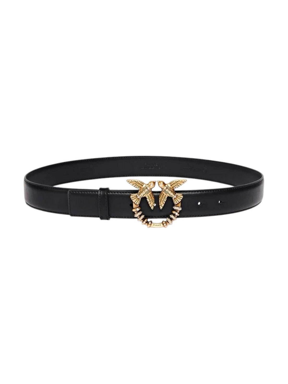 PINKO Cintura Donna LOW.LOVE BERRY H3 SPECIAL VITE NERO-ANTIQUE GOLD - 107153-A0F1 Z99Q