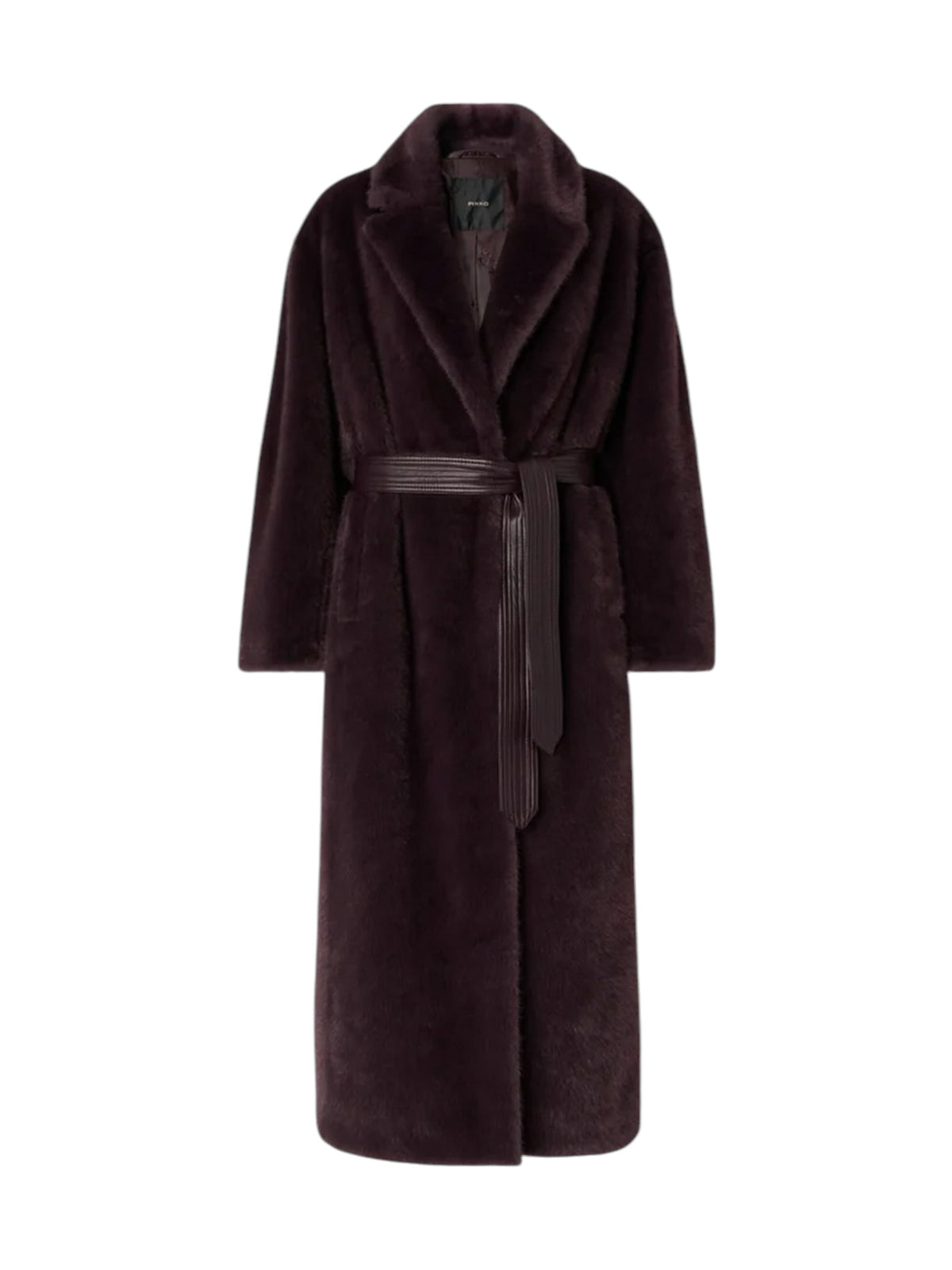PINKO Simil Pelliccia Donna CALENDULA CAPPOTTO ASPEN ASPET MARRONE TESTA MORO - 107168-A3FK L72