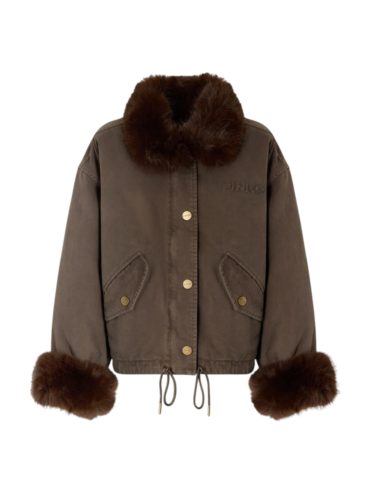 PINKO Giubbino Donna GARLATE GIUBBINO BULL+ASPEN EF MARRONE - CAFFE' - 107219-A3GV L64