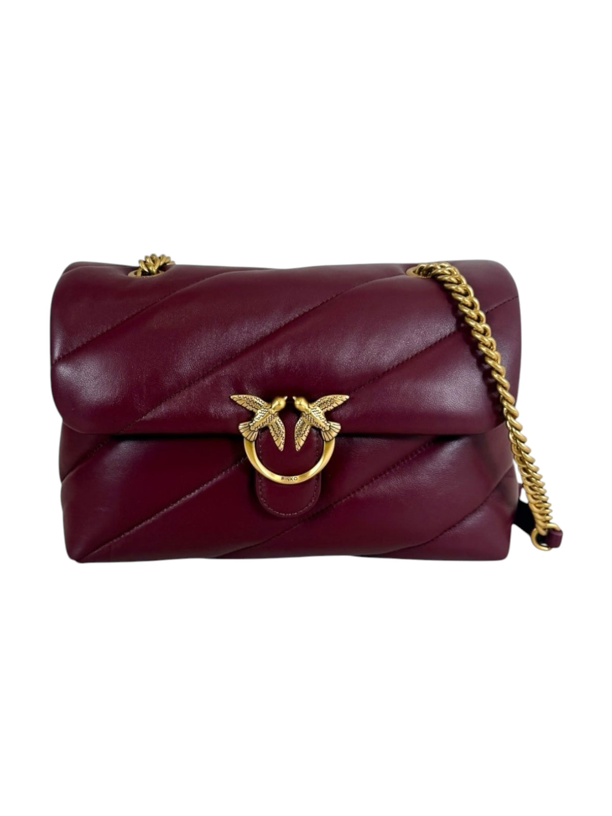 PINKO Borsa Donna LOVE PUFF CLASSIC SMALL B. SHE RIBES INTENSO-ANTIQUE GOLD - 107616-A0F2 WW5Q