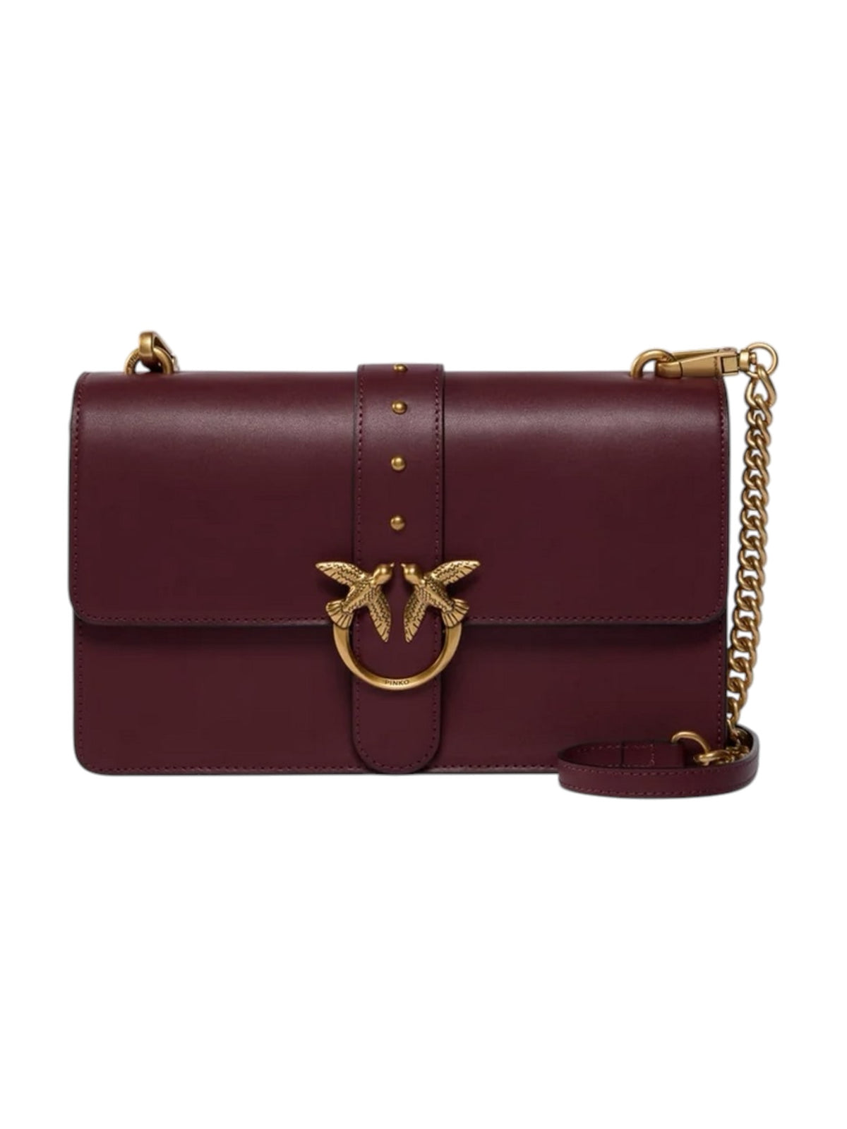 PINKO Borsa Donna LOVE ONE CLASSIC ST. SMALL B. RIBES INTENSO-ANTIQUE GOLD - 107621-A0F1 WW5Q