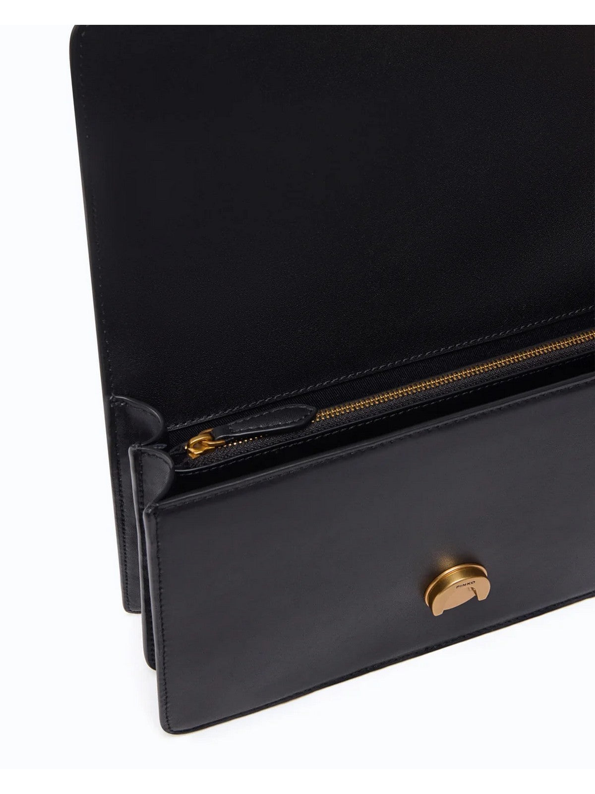 PINKO Borsa Donna LOVE ONE CLASSIC ST. SMALL B. NERO-ANTIQUE GOLD - 107621-A0F1 Z99Q
