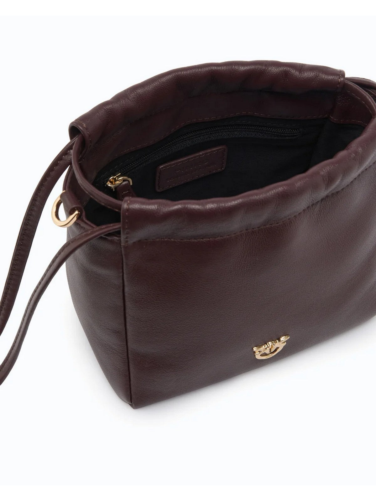 PINKO Borsa Donna POUCH NAPPA/IMITATION FUR BURGUNDY-GOLD - 107635-A3M7 W34Y