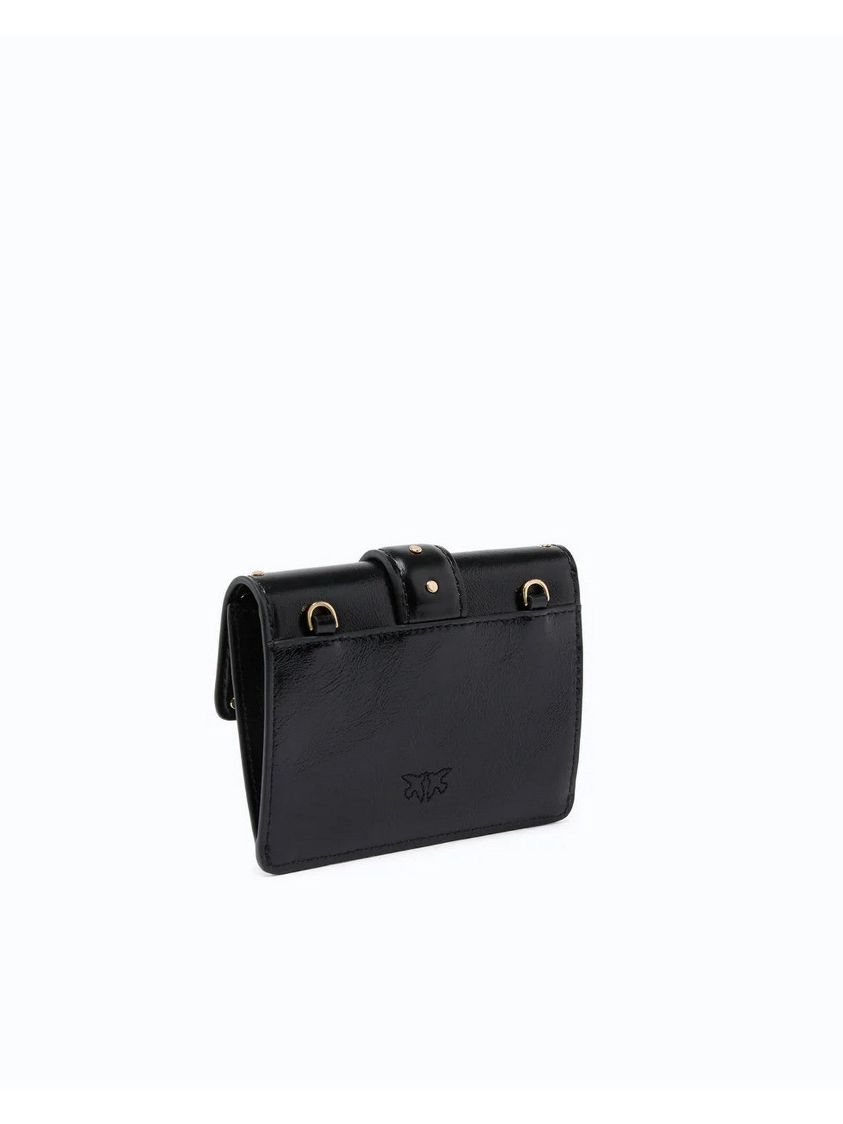PINKO Portacarte Donna LOVE POCKET STUDS VIT. POLISHE NERO LIMOUSINE-ORO - 107637-A3LP Z99Y