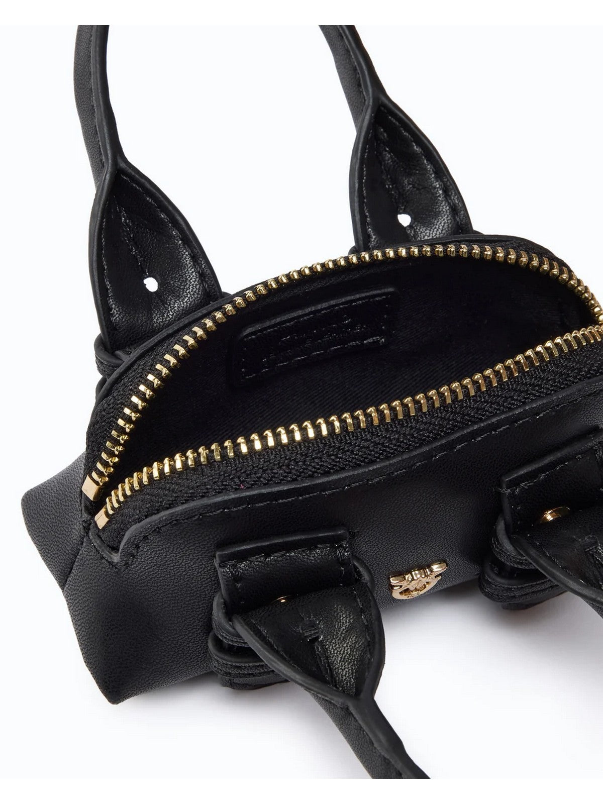 PINKO Portachiave Donna NANO BOWLING VITELLO SETA NERO LIMOUSINE-ORO - 107662-A0F1 Z99Y