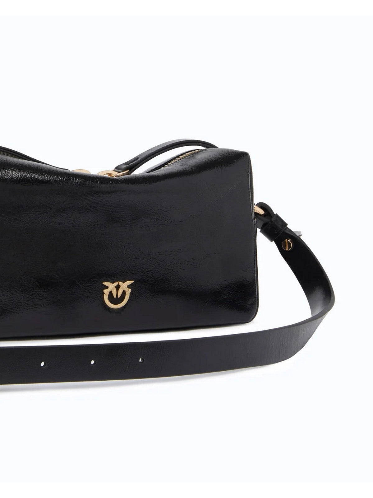 PINKO Borsa Donna BAULETTO MN MACULA IMIT.FUR HN NERO/BIANCO/MARRONE-ANTIQUE GO - 107680-A3LP ZM5Q