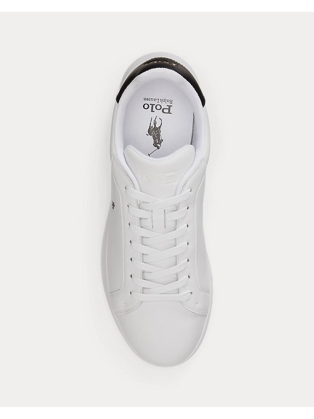 POLO RALPH LAUREN Sneaker Uomo HRT CT II-SNEAKERS-ATHLETIC SHOE WHITE/BLACK PP - 809829824 005 gioboutiqueweb