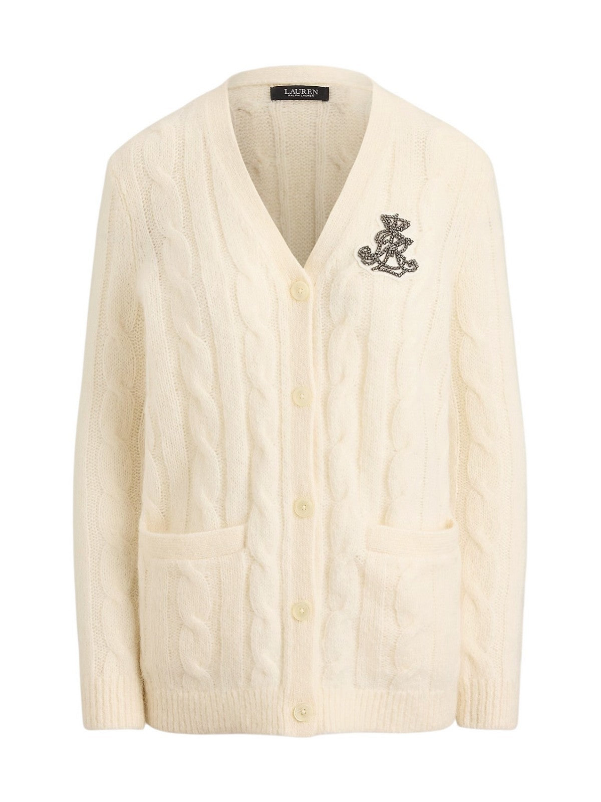 LAUREN RALPH LAUREN Cardigan Donna SWEATER-CARDIGAN MASCARPONE CREAM - 200B27529 002