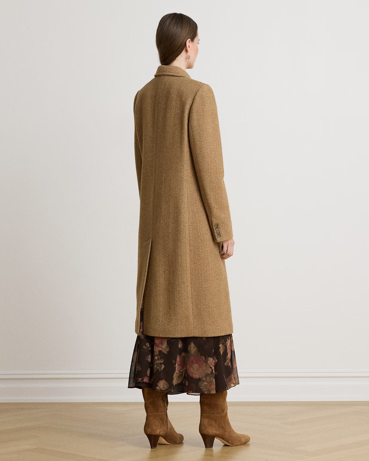 LAUREN RALPH LAUREN Cappotto Donna WOVEN-TOP COAT-COAT BROWN/TAN MULTI - 200B27692 001
