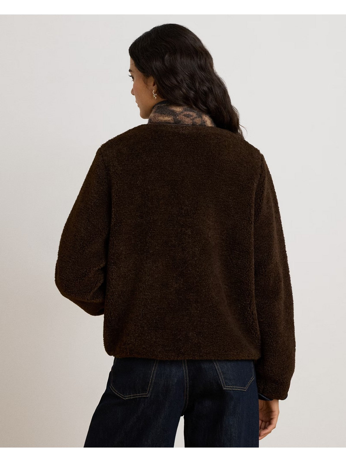 LAUREN RALPH LAUREN Cappotto Donna TEDDY PU PT-LINED-COAT CIRCUIT BROWN - 297P23442 001
