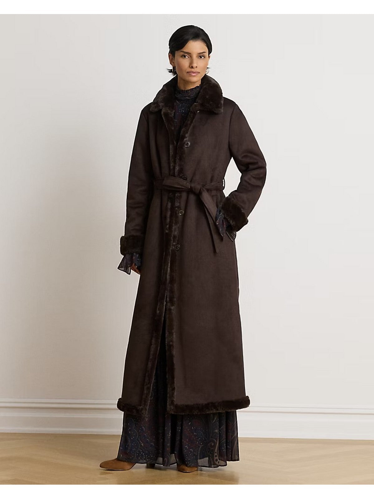 LAUREN RALPH LAUREN Cappotto Donna FX SHEA MX-UNLINED-COAT CIRCUIT BROWN - 297P23461 001