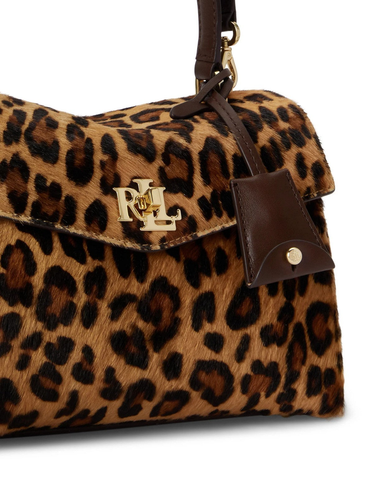 LAUREN RALPH LAUREN Borsa Donna FARRH SM SFT-SATCHEL-SMALL MODERN LEOPARD/CHESTNUT BROWN - 431P18422 001