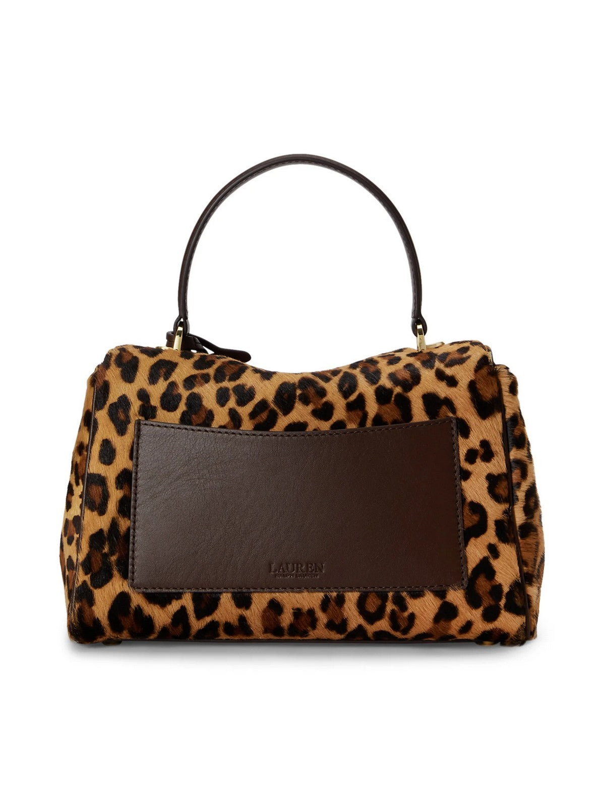 LAUREN RALPH LAUREN Borsa Donna FARRH SM SFT-SATCHEL-SMALL MODERN LEOPARD/CHESTNUT BROWN - 431P18422 001