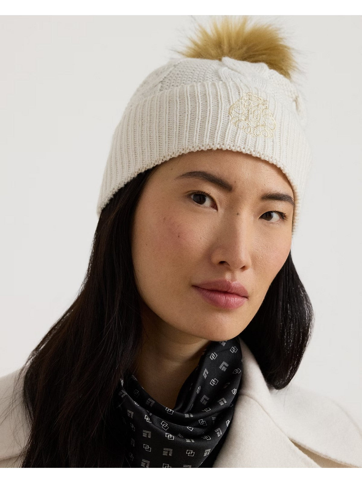 LAUREN RALPH LAUREN Cappello Donna DIR EMB HAT-HAT CREAM - 454P23502 003