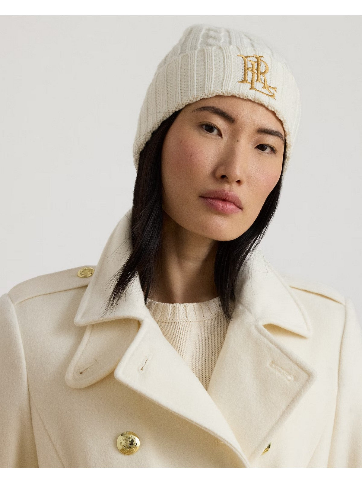 LAUREN RALPH LAUREN Cappello Donna COR CBL HAT-HAT CREAM - 454P23505 002