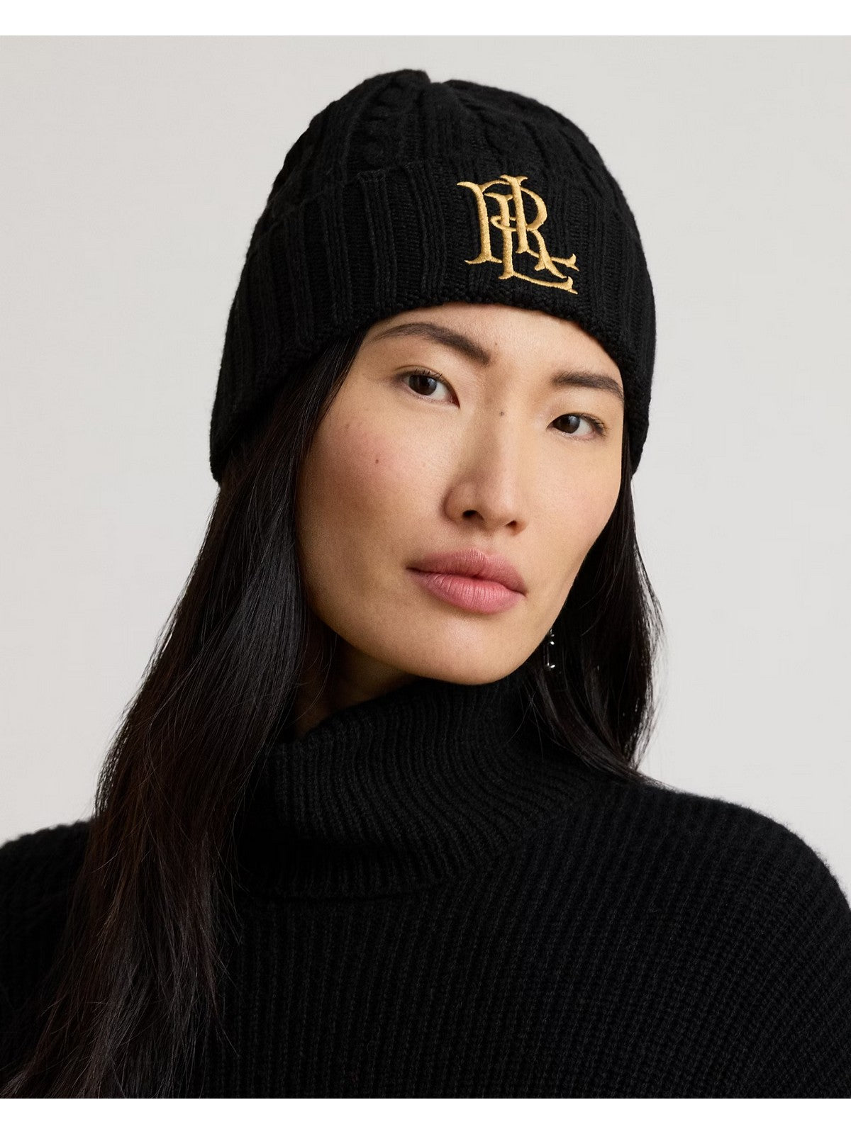 LAUREN RALPH LAUREN Cappello Donna COR CBL HAT-HAT BLACK - 454P23505 003