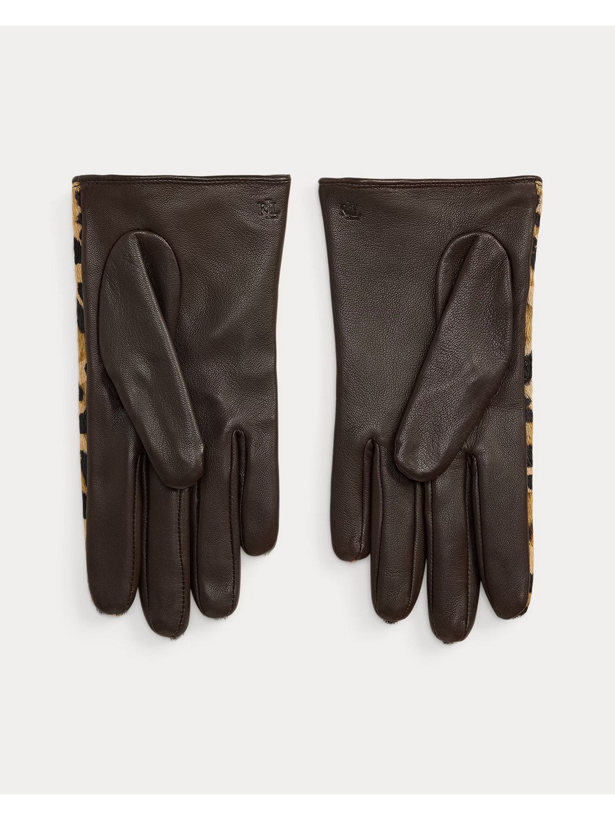 LAUREN RALPH LAUREN Guanti Donna HC OCLT GLV-GLOVE LEOPARD/DK BROWN - 454P23594 001