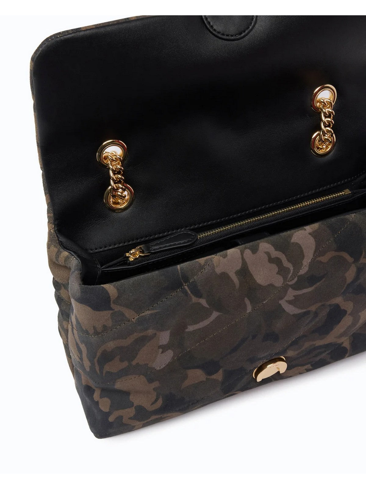 PINKO Borsa Donna LOVE PUFF CLASSIC CL SUEDE PRI MULT.MILITAR GREEN-GOLD - 100038-A3LR ST3Y