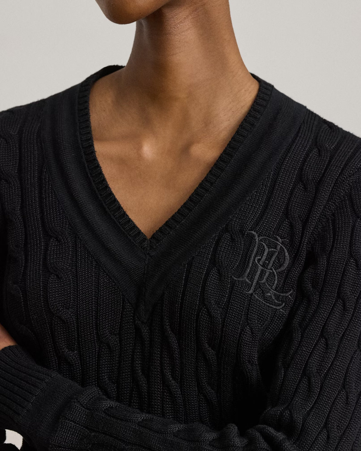 LAUREN RALPH LAUREN Maglione Donna MEREN-LONG SLEEVE-PULLOVER BLACK - 200888795 004