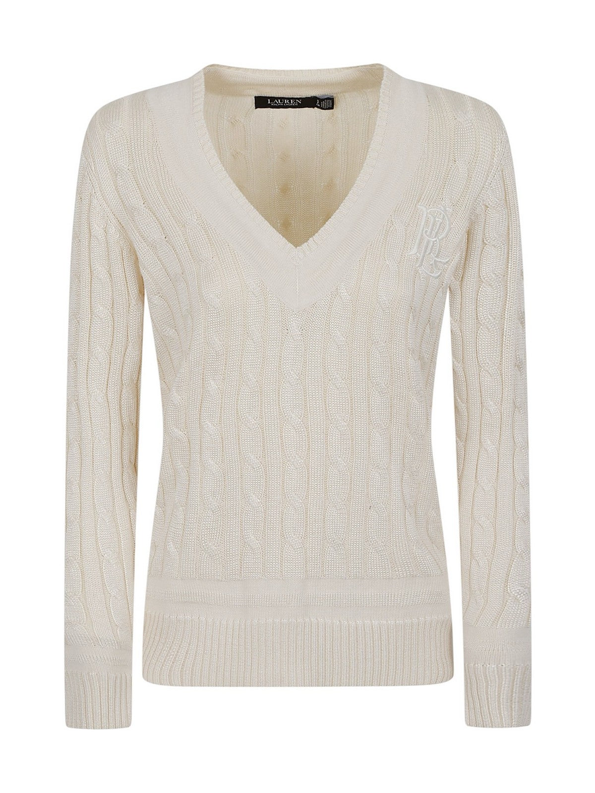 LAUREN RALPH LAUREN Maglione Donna MEREN-LONG SLEEVE-PULLOVER MASCARPONE CREAM - 200888795 011