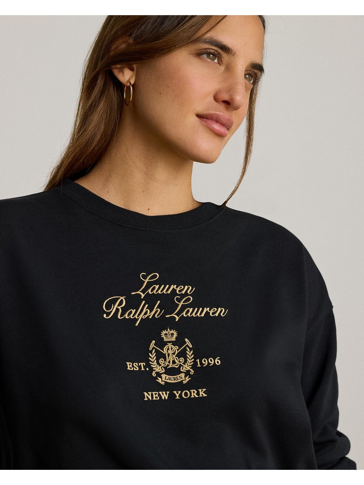 LAUREN RALPH LAUREN Felpa Donna KNIT-PULLOVER-SWEATSHIRT BLACK - 200P13944 001