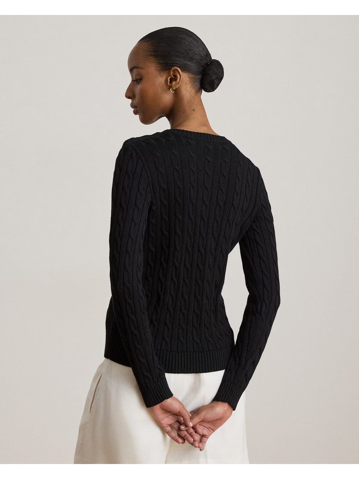LAUREN RALPH LAUREN Maglione Donna SWEATER-PULLOVER BLACK - 200P14039 001