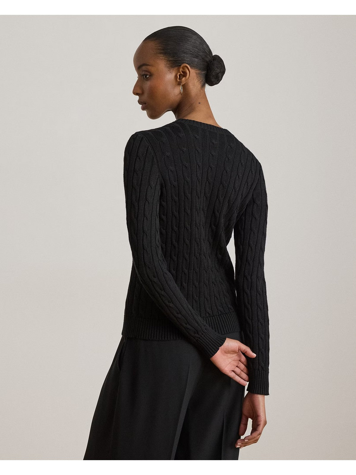 LAUREN RALPH LAUREN Cardigan Donna SWEATER-CARDIGAN BLACK - 200P14040 003