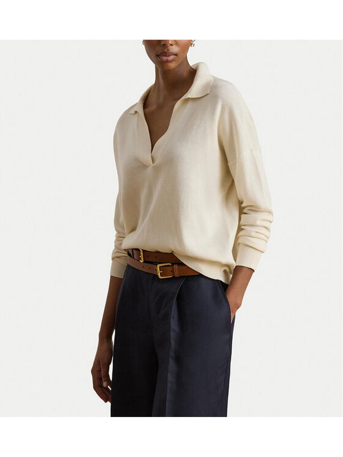 LAUREN RALPH LAUREN Maglione Donna SWEATER-PULLOVER MASCARPONE CREAM - 200P14056 001