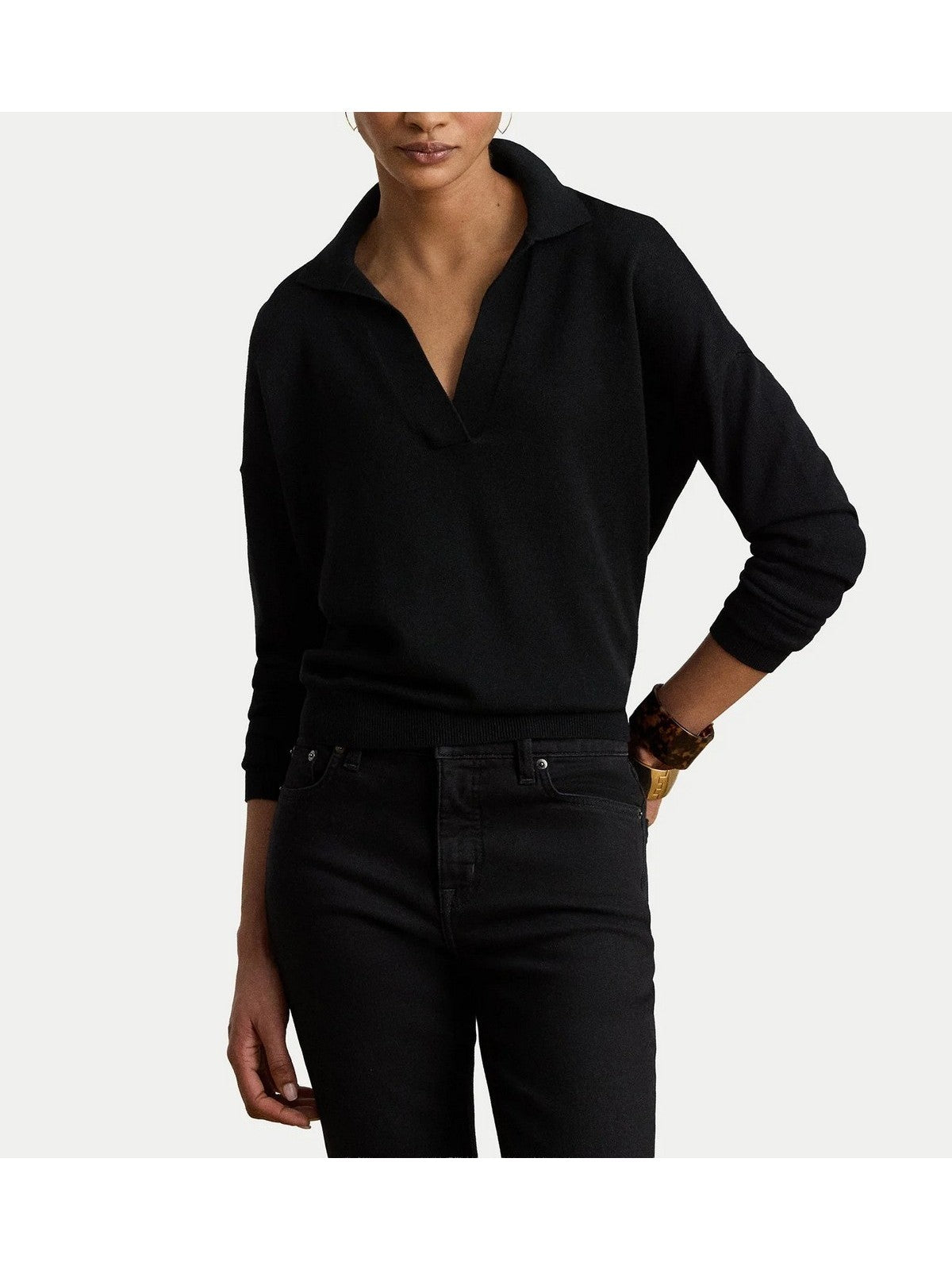 LAUREN RALPH LAUREN Maglione Donna SWEATER-PULLOVER BLACK - 200P14056 002