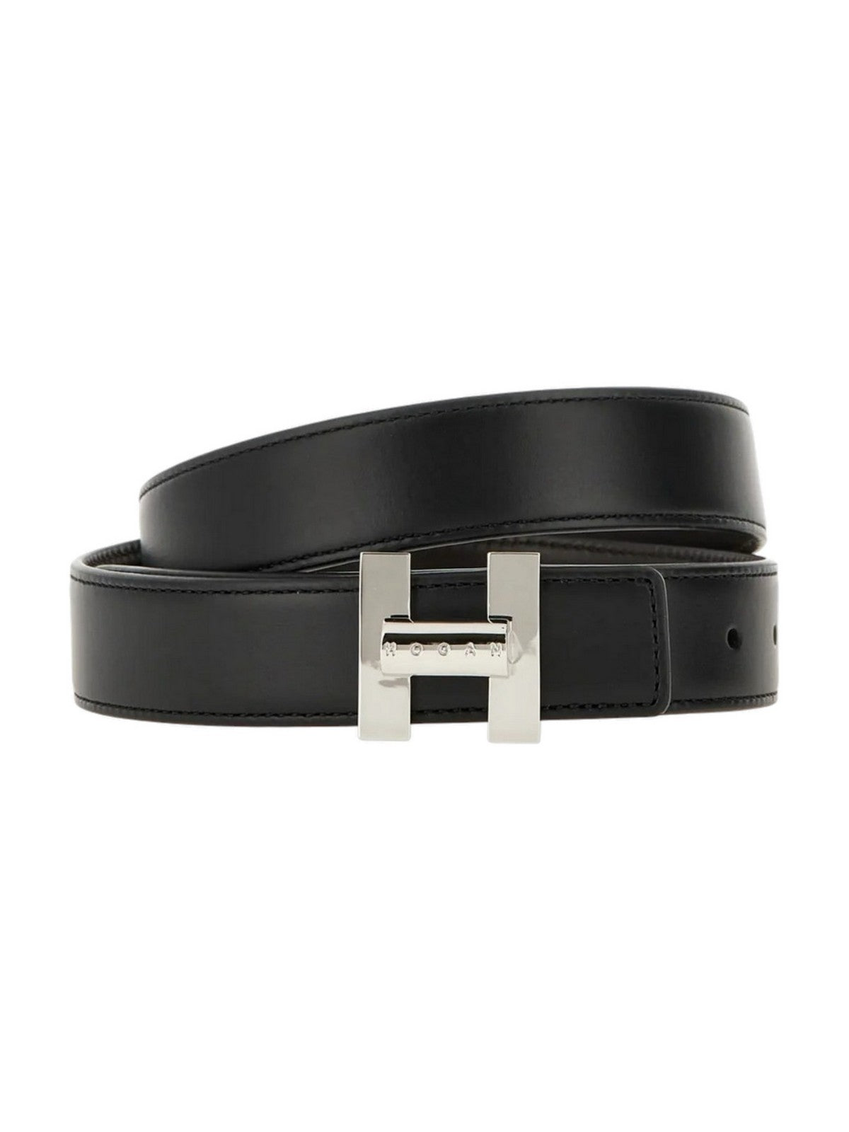 HOGAN Cintura Donna BELT WOMEN GIRELLO 30 MM B999(NERO)+S801(CACAO) - KFWC01E0100GAN184A