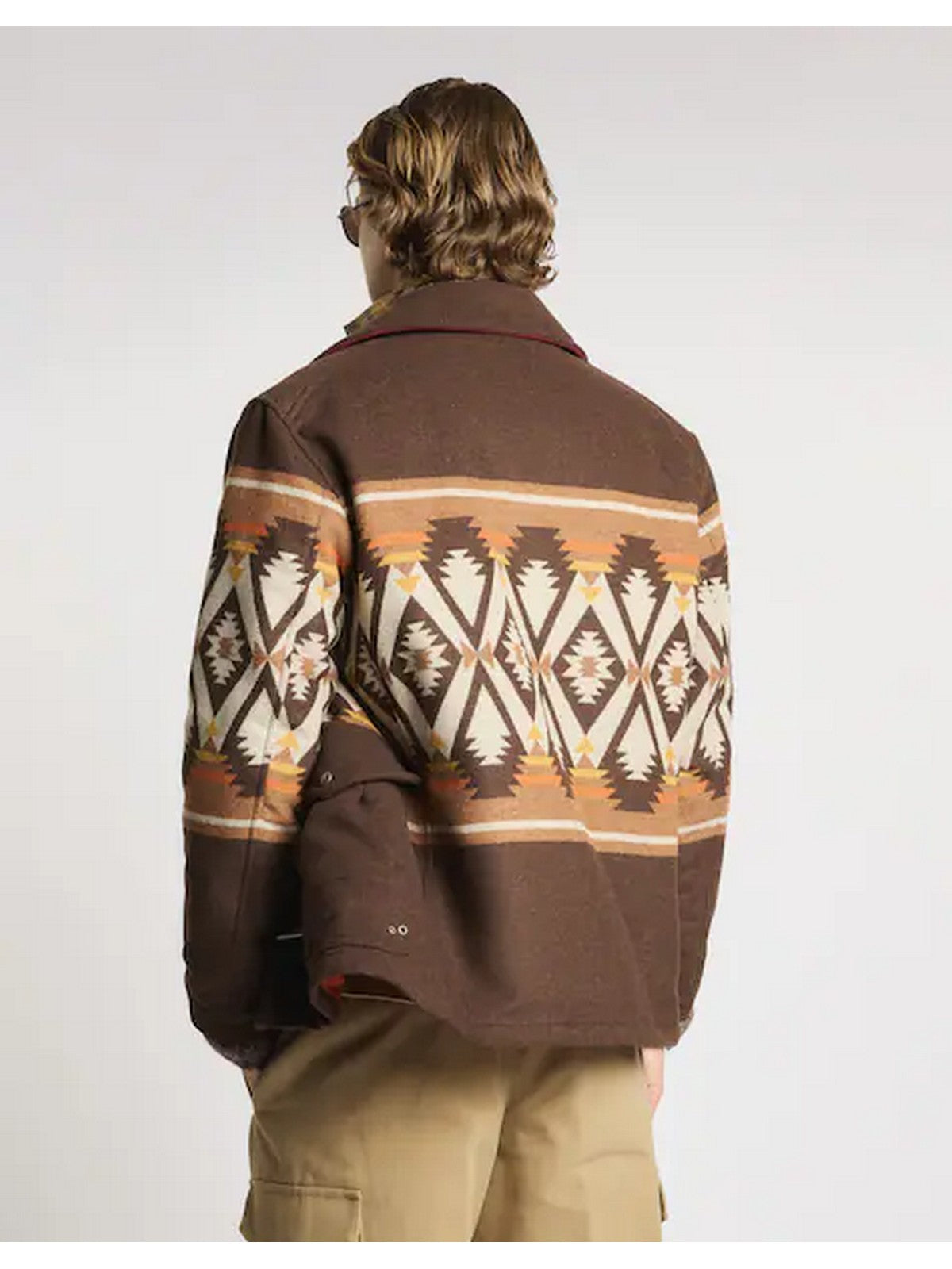 FAY Giubbino Uomo 4 GANCI JACQUARD DESERTCODE ARCHIVE S800(T.MORO)+S810(TAB. SC )+S805(BRUNO)+S604(NOCE) - MAM13531580YTI009M