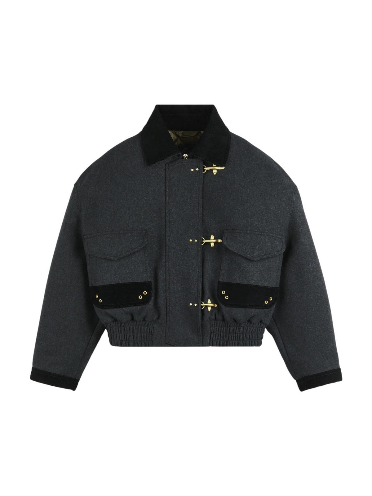FAY Giubbino Donna BOMBER 3GANCI CROP FOD.IMB.OV. CATRAME - NAW11533950YQUB800