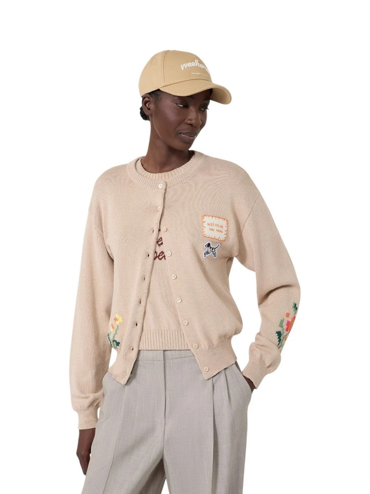 MAX MARA WEEKEND Cardigan Donna WKDTEIERA SABBIA - 2625346041600 022 gioboutiqueweb