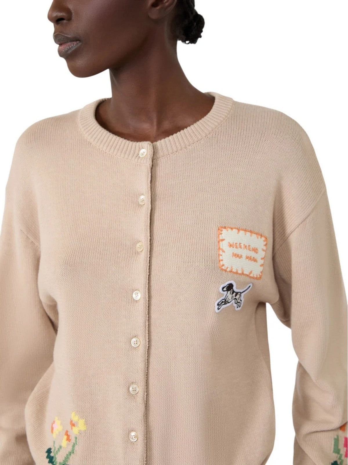 MAX MARA WEEKEND Cardigan Donna WKDTEIERA SABBIA - 2625346041600 022 gioboutiqueweb