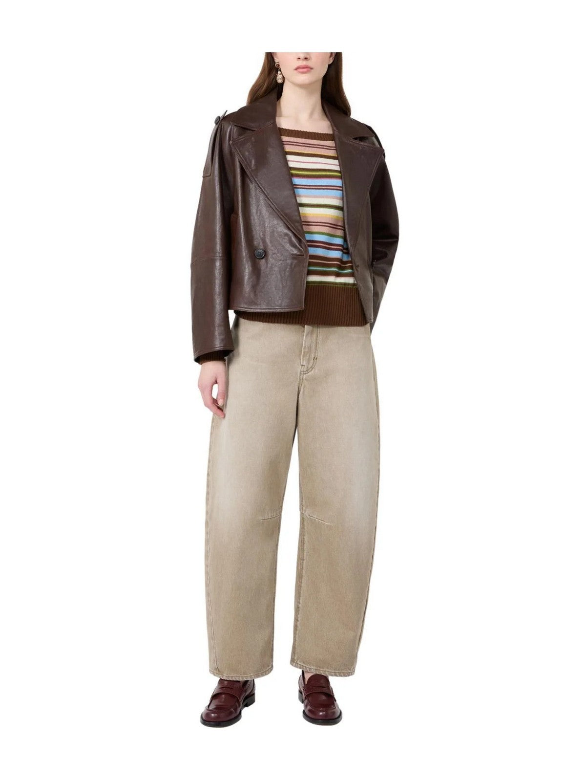 MAX MARA WEEKEND Giubbino Donna WKDFELINO CIOCCOLATO - 2625446051600 002 gioboutiqueweb