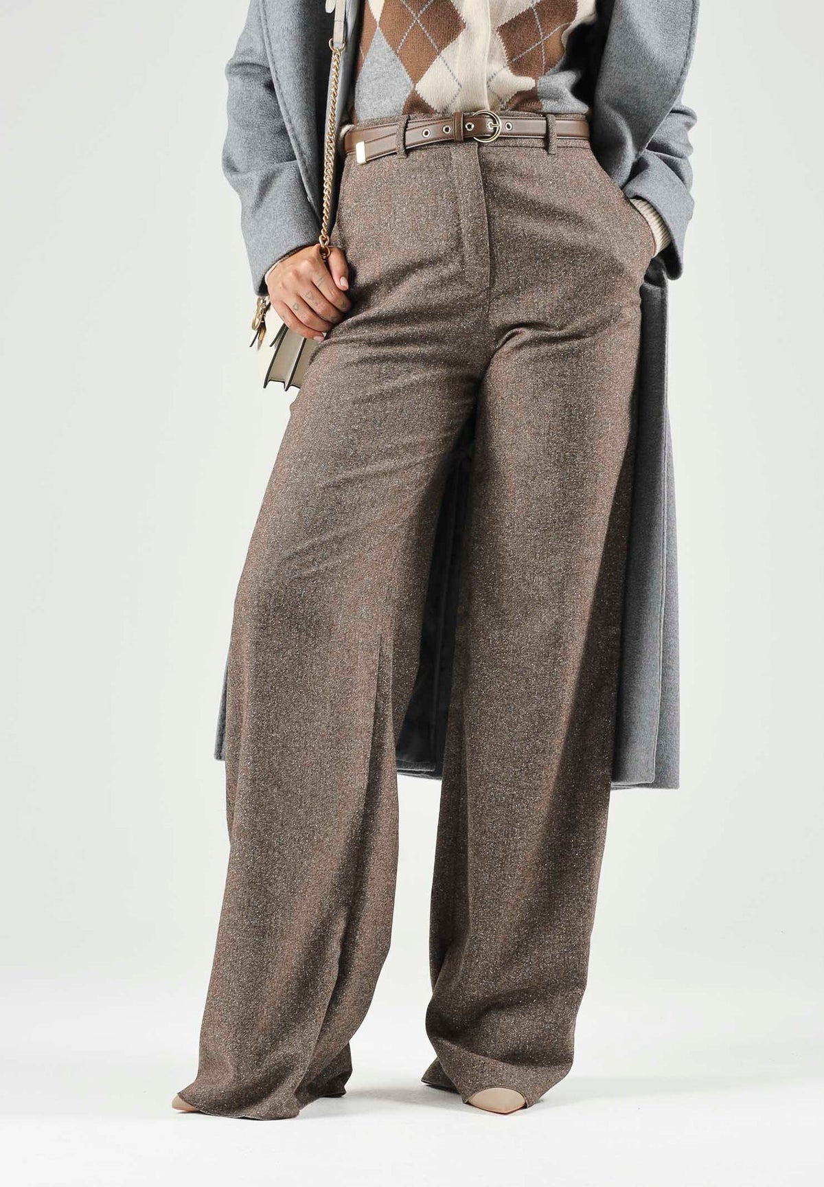 MAX MARA STUDIO Pantalone Donna MSTGIOIA CUOIO - 2626136042600 002 gioboutiqueweb